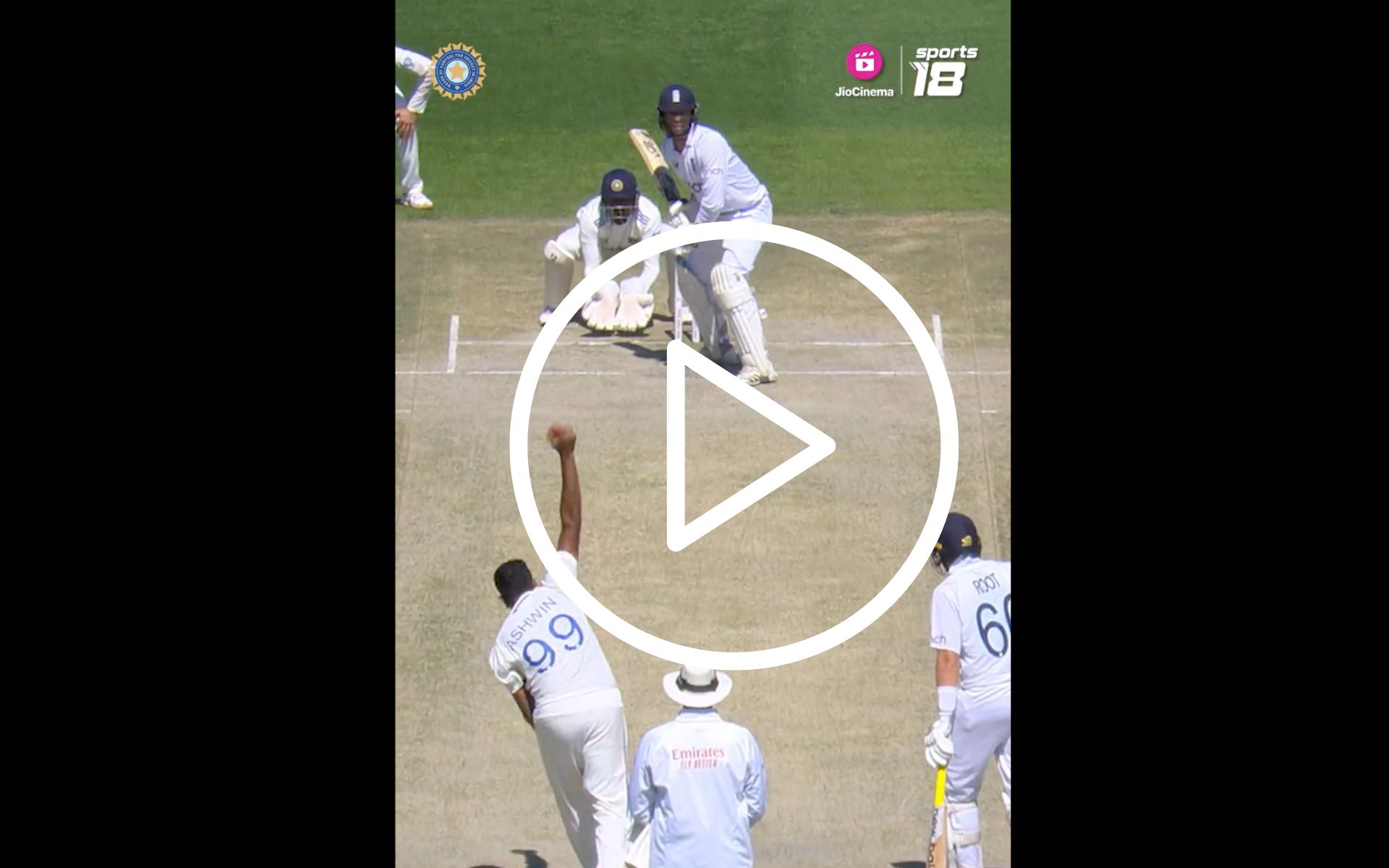 [Watch] Ben Foakes' Careless Slog Sweep Attempt Awards Ashwin A Fifer On 100th Test